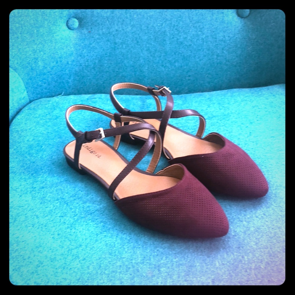 NIB suede flats